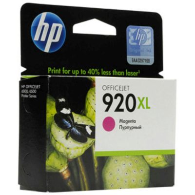 hp 920XL High Yield Ink Cartridge, Magenta Single Pack, CD973AE hp 920XL High Yield Ink Cartridge, Magenta Single Pack, CD973AE